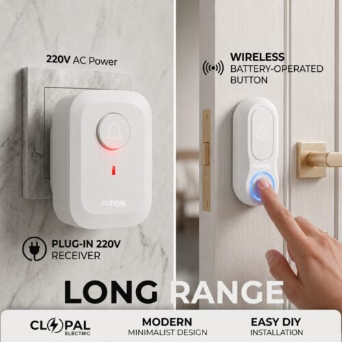 Clopal 097E-W Wireless Door Bell Single 220V - White
