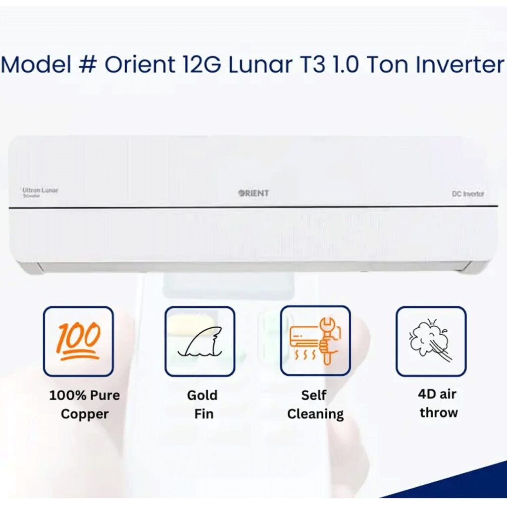 Orient 12G Lunar T3 Inverter Split AC 1 Ton