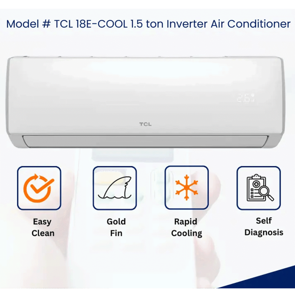 TCL 18E-COOL A Inverter Air Conditioner 1.5 Ton