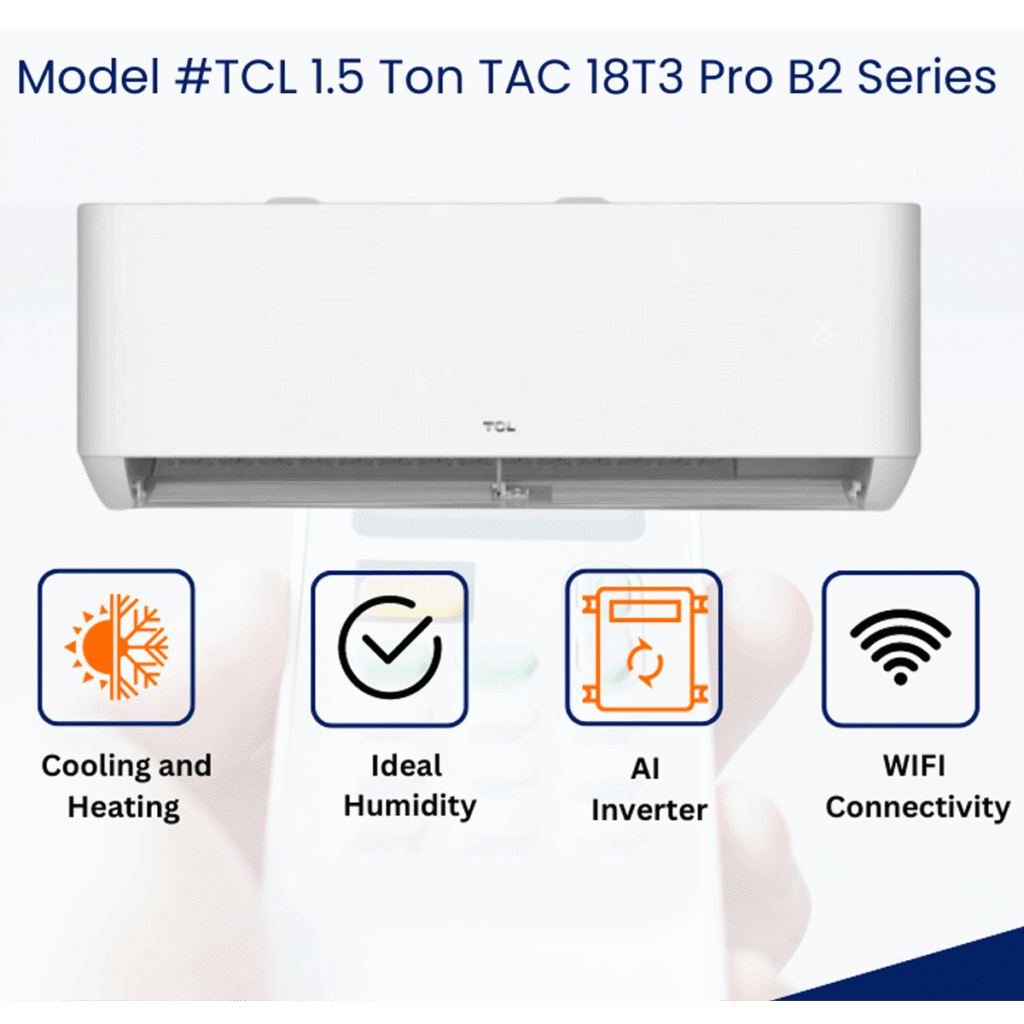 TCL TAC-18T3 Pro Inverter Split AC 1.5 Ton