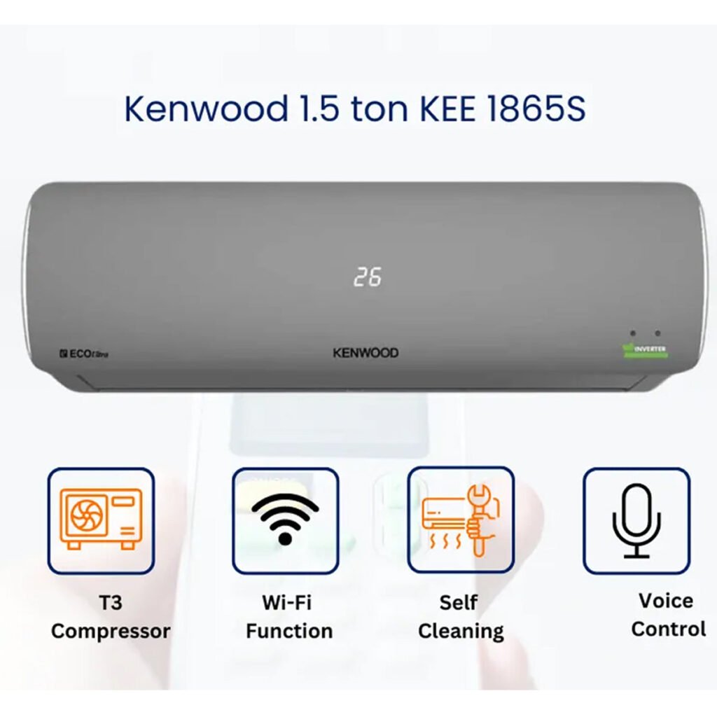Kenwood KEE-1865S eEco Ultra Inverter Split AC 1.5 Ton