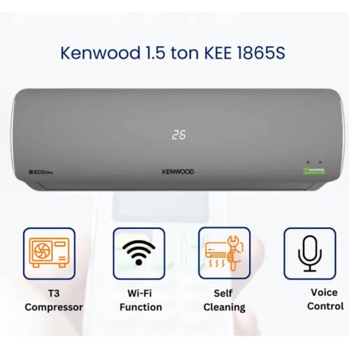 Kenwood 1.5 ton KEE 1865S eEco Ultra Air Conditioner - Energy Efficiency up to 75% AC - T3 - WIFI-Voice Control