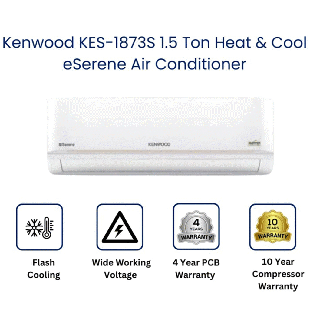 Kenwood KES-1873S e-Serene Inverter Split AC 1.5 Ton