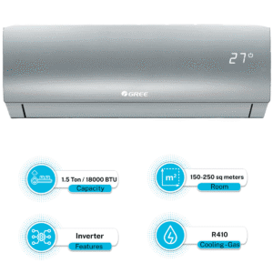 Gree GS-18PITH11W/11S/14S Pular Heat & Cool Inverter Split AC 1.5 Ton