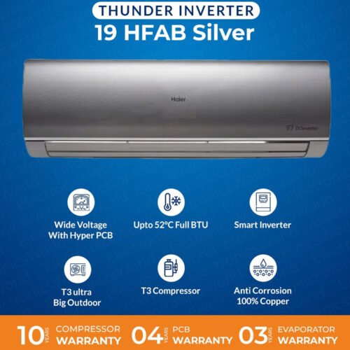 19hfab-grey.jpg Haier HSU-19HFAB-G T3 Inverter Split AC 1.5 Ton