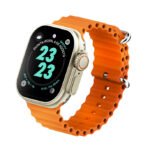 Faster NERV Watch Ultra Smart Watch - 2 Straps - Orange + Pink