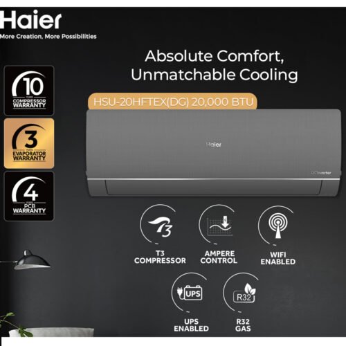 20hftex.jpg Haier HSU-20HFTEX-DG T3 Plus Inverter Split AC 1.5 Ton