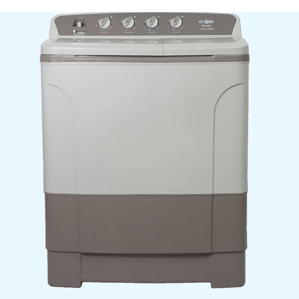 Super Asia SA-242 Clean Wash Twin Tub Washing Machine