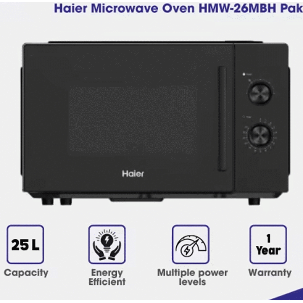 Haier HMW-26MGH Solo Microwave Oven 25 Liters