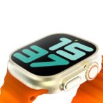 Faster NERV Watch Ultra Smart Watch - 2 Straps - Orange + Pink