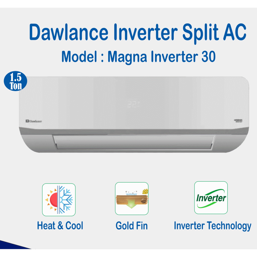 Dawlance Magna Inverter 30 Matt Silver Split AC 1.5 Ton