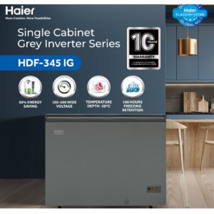 Haier HDF-345IG Inverter Single Door Deep Freezer 12.9 CFT