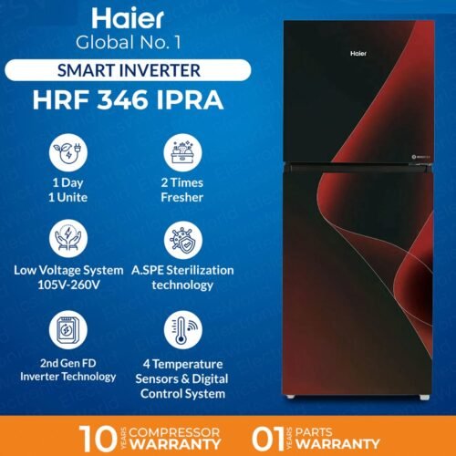 Haier HRF-346IPGA/IPRA Smart Inverter Refrigerator 12 CFT