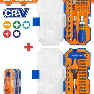 WADFOW 88 Pcs Ratchet screwdriver and bits set WSS8B88
