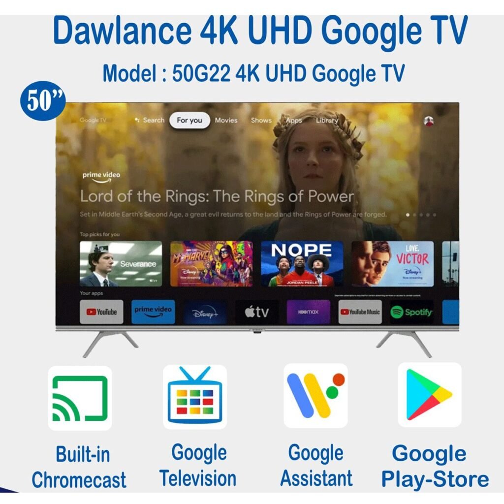 Dawlance Radiant Series Google TV 50G22 50 Inch 4K UHD