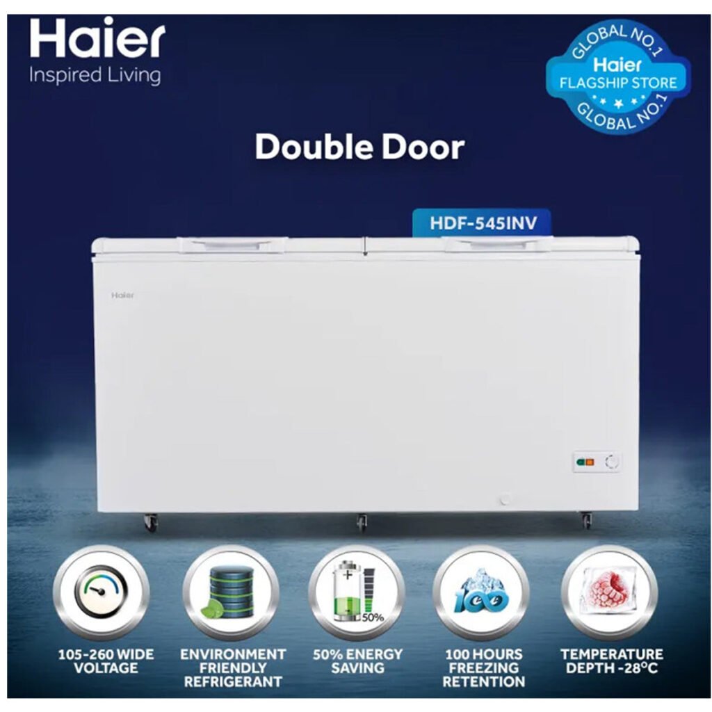 Haier HDF-545I Inverter Deep Freezer 19.26 CFT