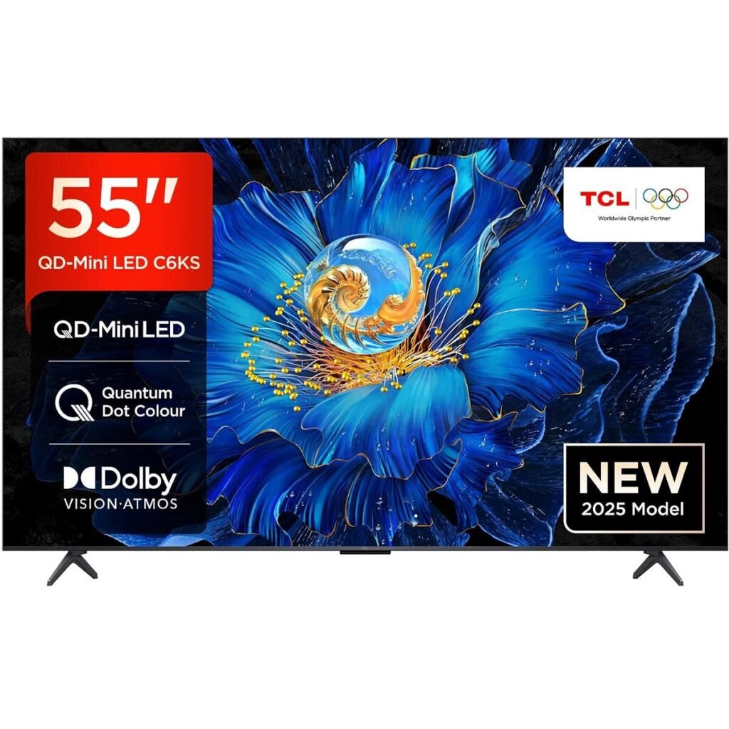 TCL 55C6KS QD-Mini LED 4K Google TV 55 Inch