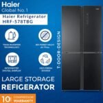 Haier HRF-578TBG T-Door Twin Inverter Refrigerator 20 CFT