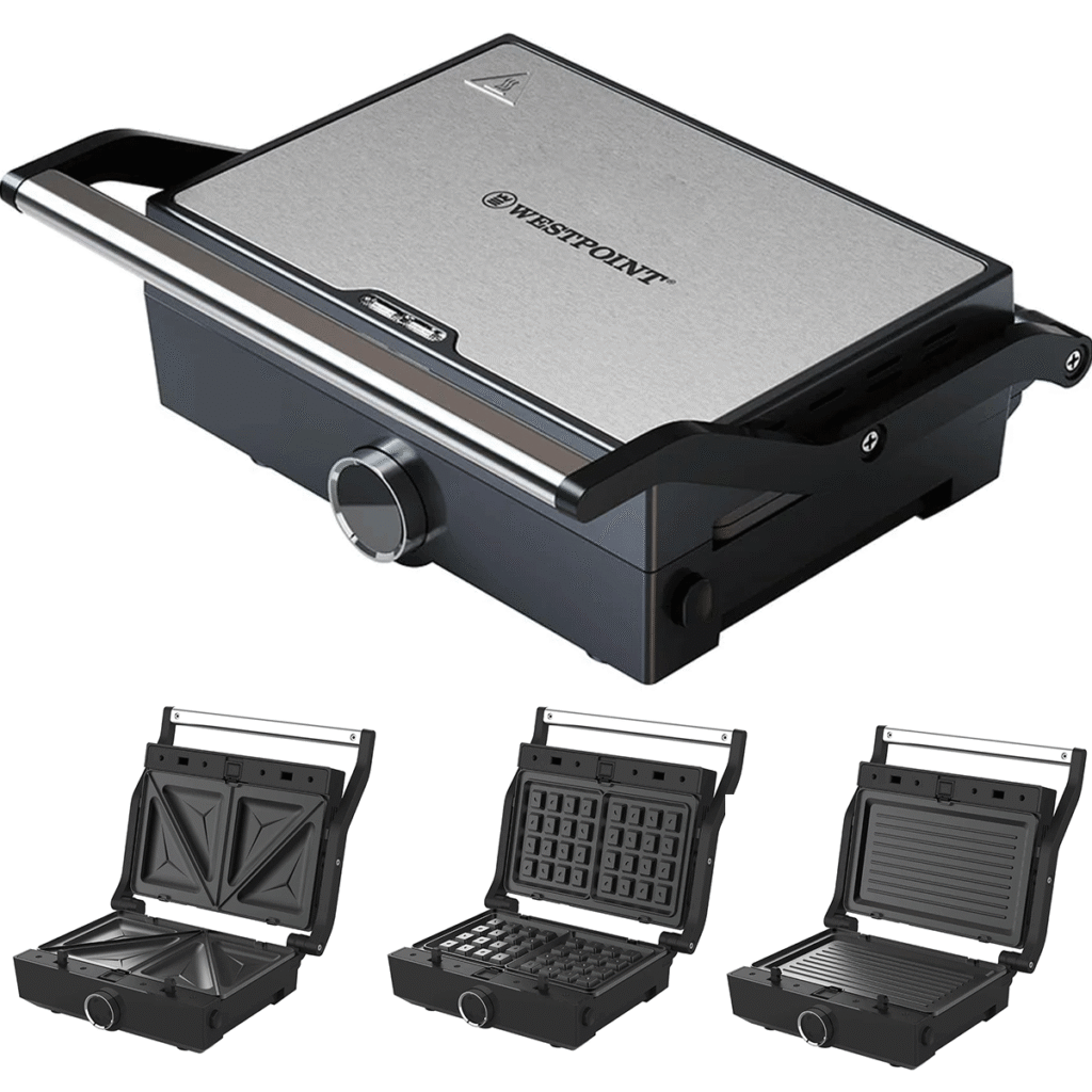 Westpoint WF-6393 Deluxe 3 in 1 Sandwich Toaster