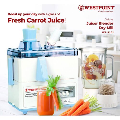 7201.jpg Westpoint Juicer, Blender and Dry Mill 3 In 1 WF-7201GL