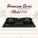 HANCO Hob Model 752 - Flame Black - Gas Stove