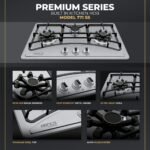 Hanco Model 771 SS Stainless Steel Gas Hob