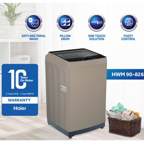 Haier HWM 90-826E Top Load Fully Automatic Washing Machine 9 kg