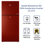 Dawlance 9169WB Avante+ Glass Door Inverter Refrigerator 12 CFT