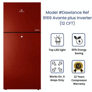 Dawlance 9169WB Avante+ Glass Door Inverter Refrigerator 12 CFT