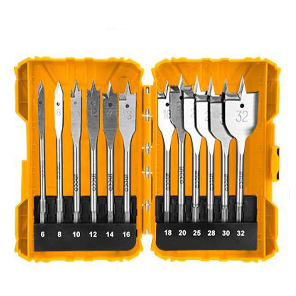 INGCO AKDL1206 12 pcs Flat Wood DRill Bits Set