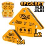 INGCO 6 Pcs magnetic welding holder set AMWH6001