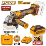 INGCO Cordless angle grinder 20v CAGLI271031
