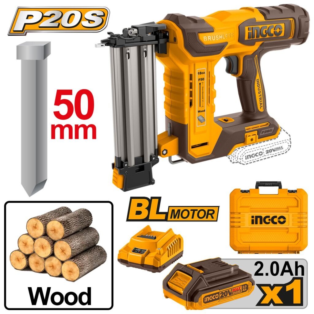 INGCO Cordless brad nailer 20v CBNLI5008