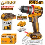 Ingco Compact Brushless Cordless Drill 20v CDLI205582