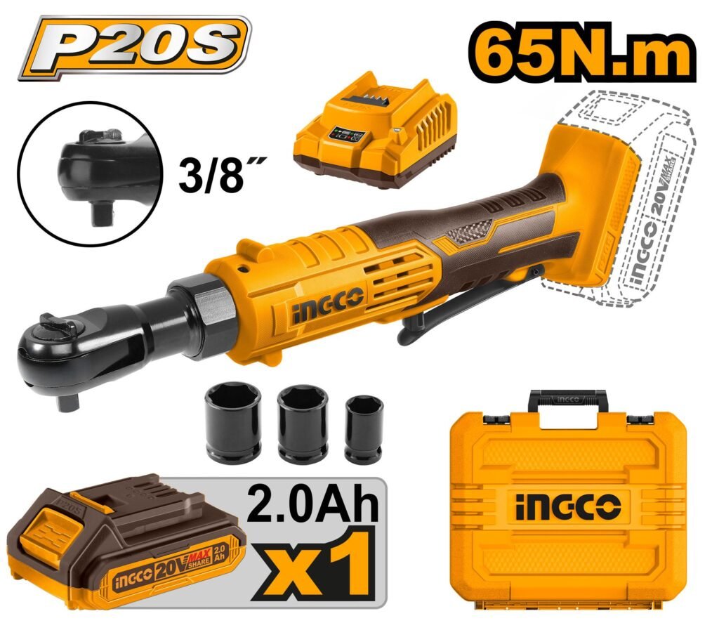INGCO CDRLI2060152 20V Drive Ratchet