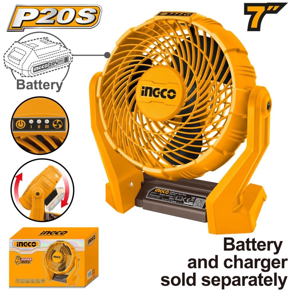 Ingco Cordless fan 20v CFALI2007