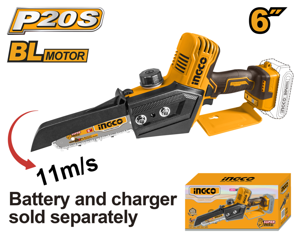 INGCO Cordless mini chain saw 20v CGSLI2068
