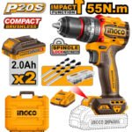 INGCO CIDLI20558 Compact Brushless Cordless Impact DRill 20V