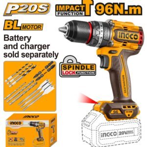 INGCO Brushless cordless impact drill 20v CIDLI209681