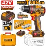 INGCO Compact Brushless Cordless Impact Drill 42V CIDLI426981