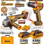 Ingco Cordless 2 pcs combo kit 20v CKLI2027310