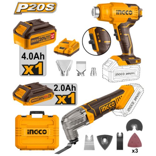 INGCO Cordless 2 Pcs combo kit 20v COSLI230703