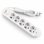 Clopal CP-1605 5 Way Schuko Extension Socket