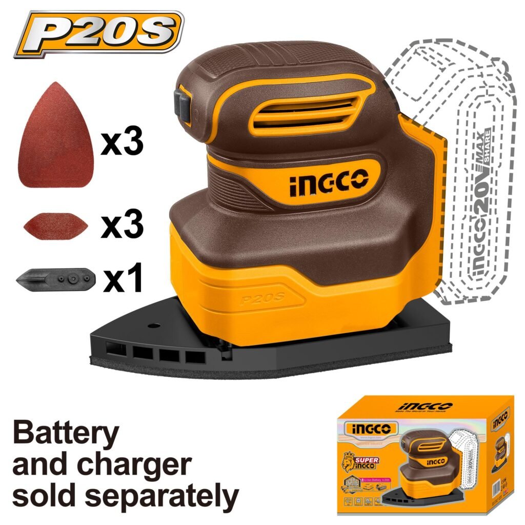 INGCO CPSLI2014 20V Palm Sander