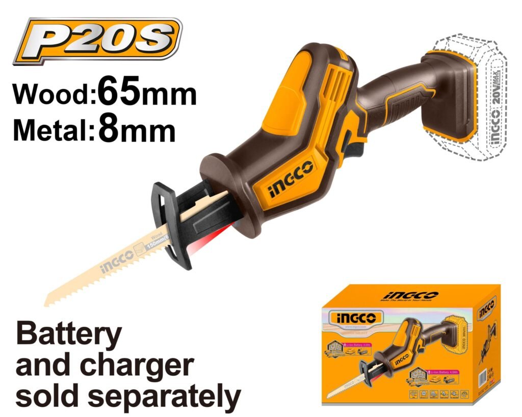INGCO Cordless reciprocating saw 20v CRSLI6508