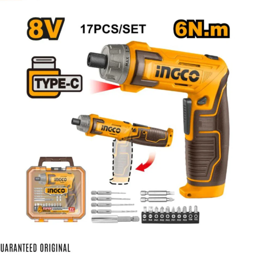 Ingco Cordless screwdriver 4v CSDLI08025