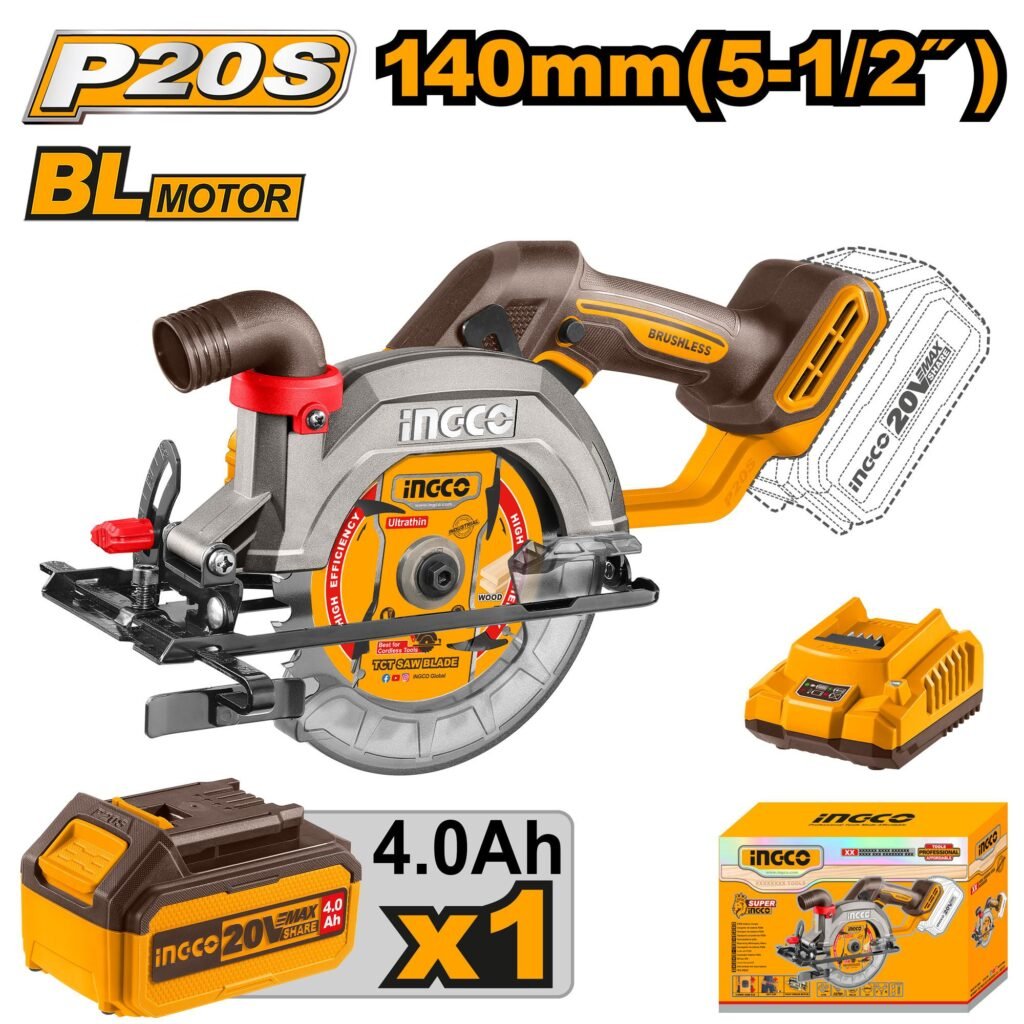 Ingco Cordless circular saw 20v CSLI14021