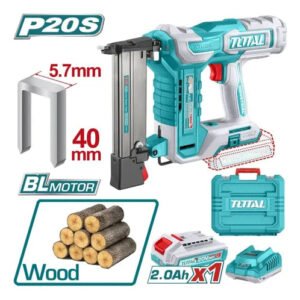 TOTAL Cordless crown stapler nailer TCSNLI6008