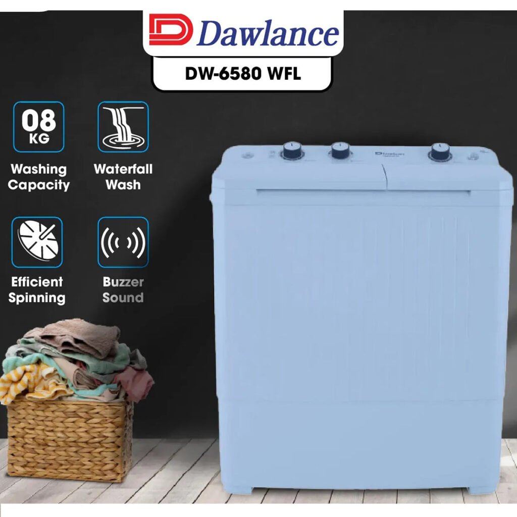 Dawlance DW-6580 WFL Twin Tub Washing Machine 8 kg