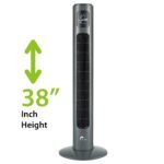 E-Lite Etf-002 – Tower Fan – 38″Inch – Black